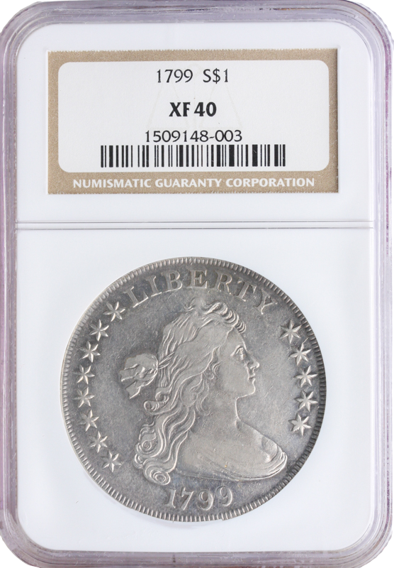 1799 Draped Bust $1 NGC XF40