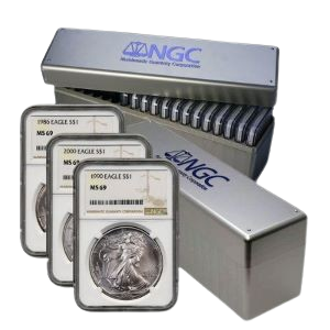 1986-2024 Silver Eagle 40-Coin Set NGC MS69