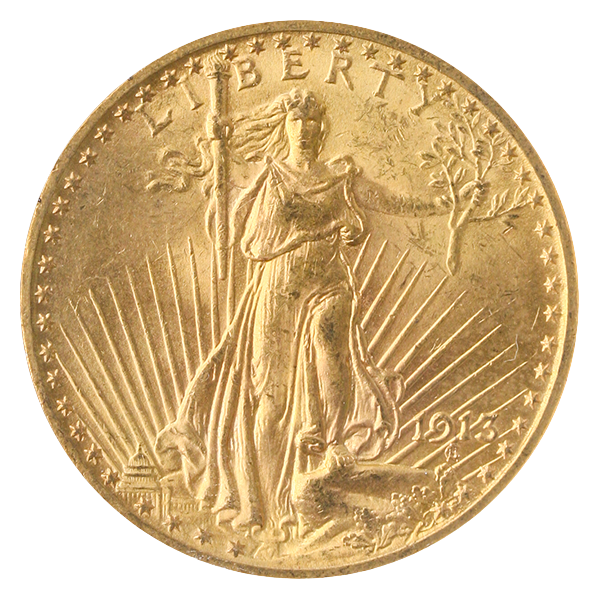 1913 $20 Saint Gaudens NGC MS63