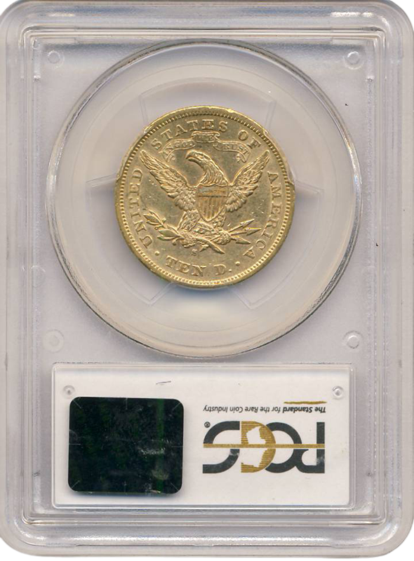 1874-S $10 Liberty PCGS AU53 CAC