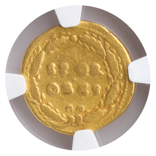 Twelve Caesars Galba Aureus NGC VG Str:5 Srf:3 6.98g