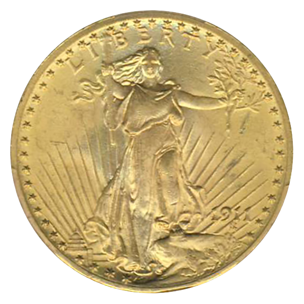 1911 $20 Saint Gaudens PCGS MS64 CAC