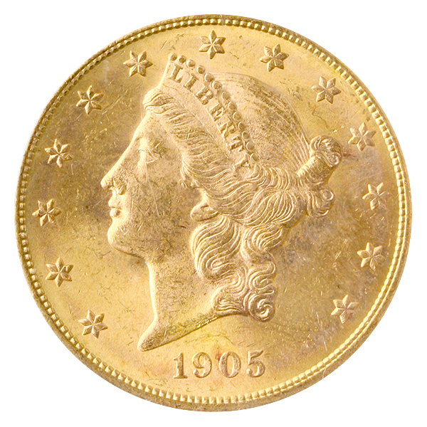 1905-S $20 Liberty PCGS MS64 CAC