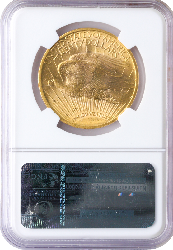 1915 $20 Saint Gaudens NGC MS64