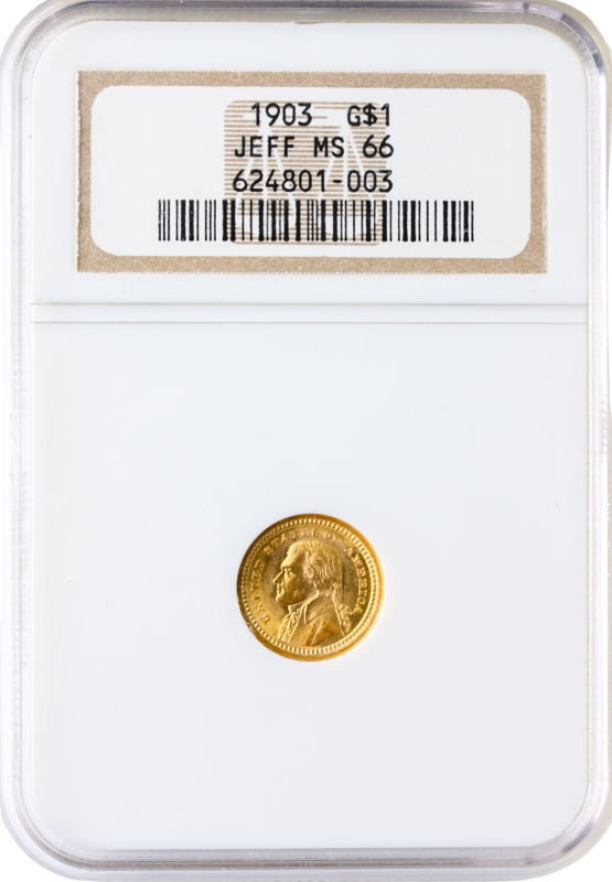 1903 Jefferson $1 NGC MS66