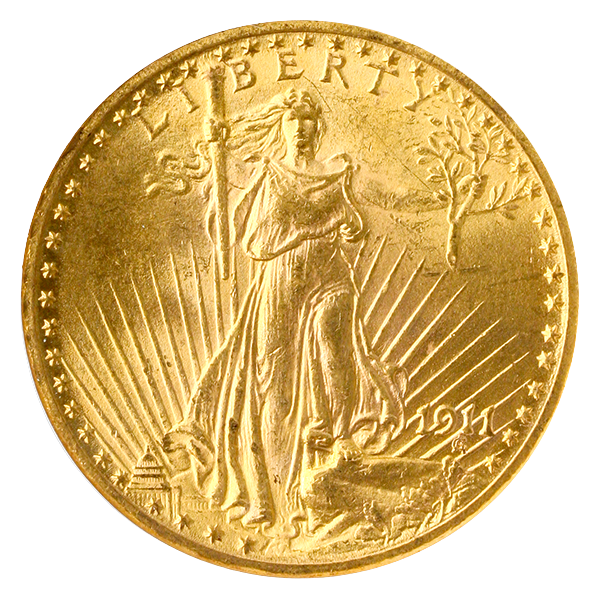 1911 $20 Saint Gaudens NGC MS64