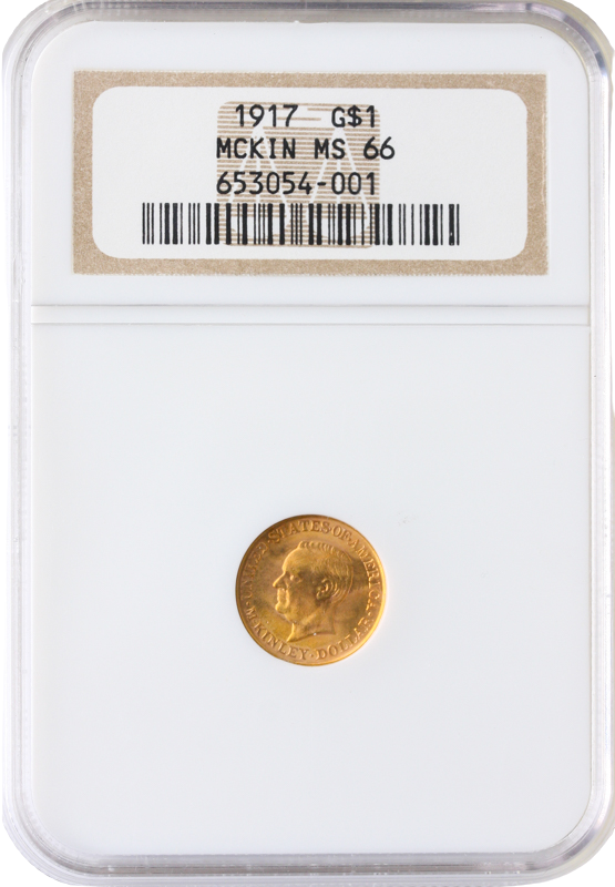 1917 McKinley $1 NGC MS66