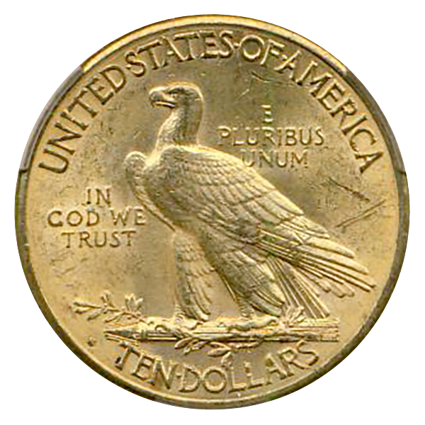 1912-S $10 Indian CACG MS62