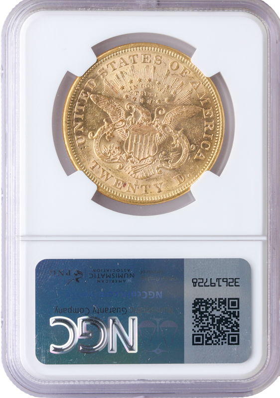 1874-S $20 Liberty NGC AU55