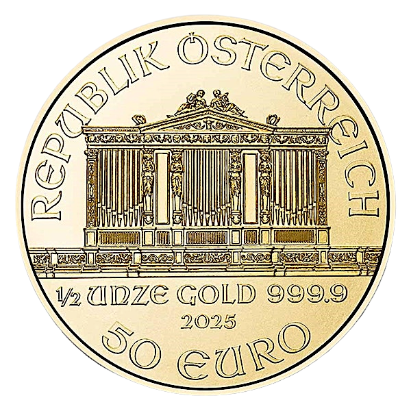 2025 1/2 oz Gold Austrian Philharmonic (BU)