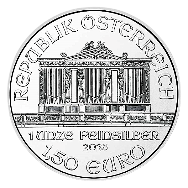 2025 1 oz Silver Austrian Philharmonic (BU)