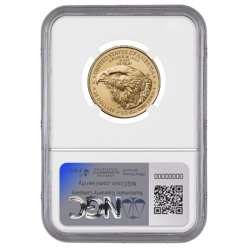 2025 1/2 oz Gold Eagle NGC MS70 Early Releases