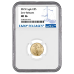 2025 1/10 oz Gold Eagle NGC ER