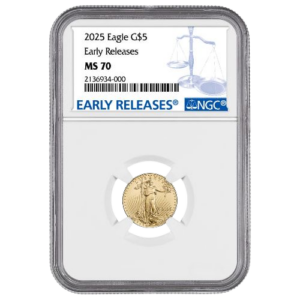 2025 1/10 oz Gold Eagle NGC MS70 Early Releases