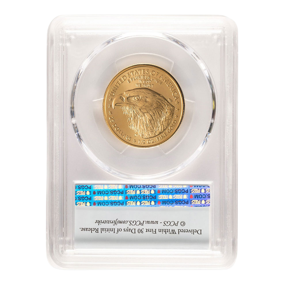 2025 1/2 oz Gold Eagle PCGS MS70 First Strike