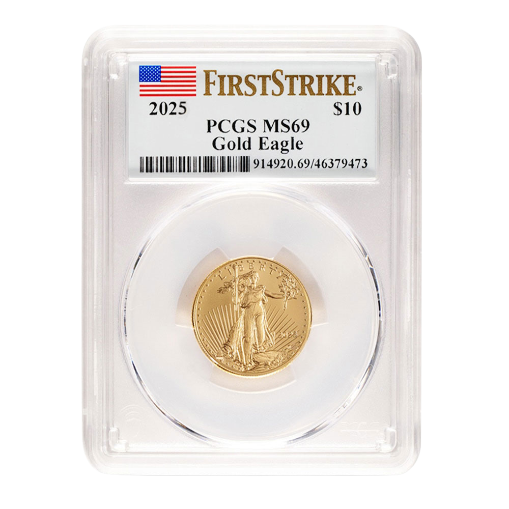 2025 1/4 oz Gold Eagle PCGS MS70 First Strike