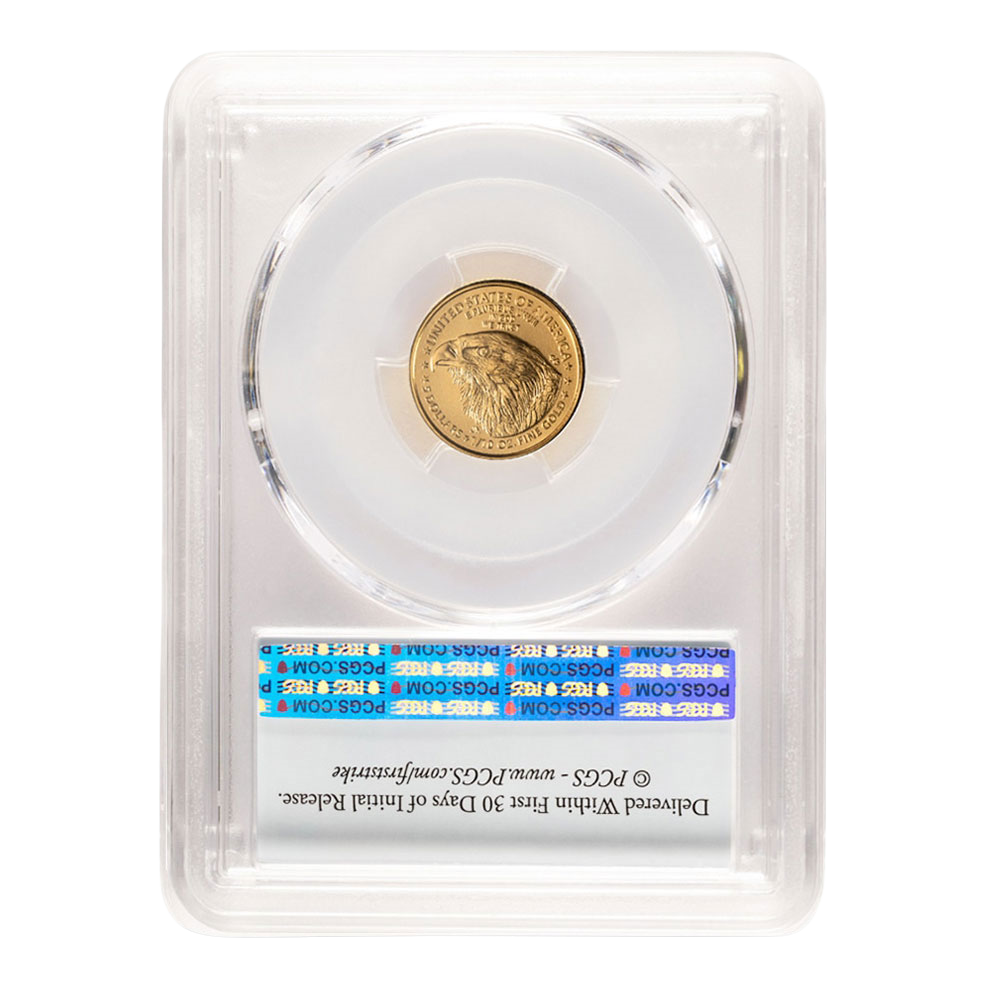 2025 1/10 oz Gold Eagle PCGS MS70 First Strike