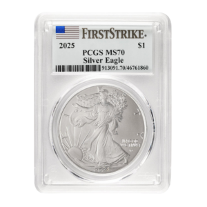 2025 1 oz Silver Eagle PCGS MS70 First Strike