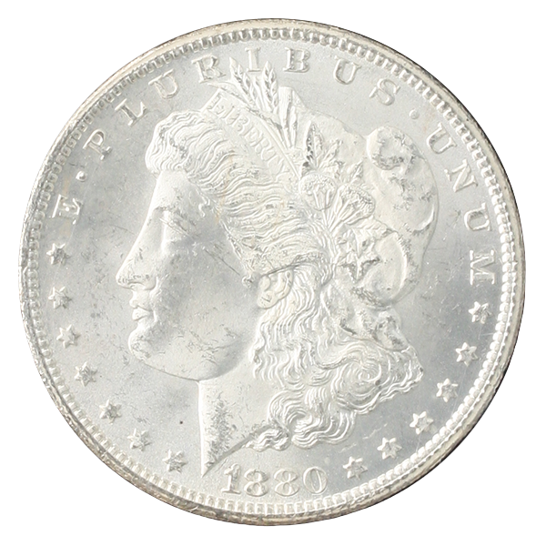 1880-CC Morgan $1 GSA CACG MS64