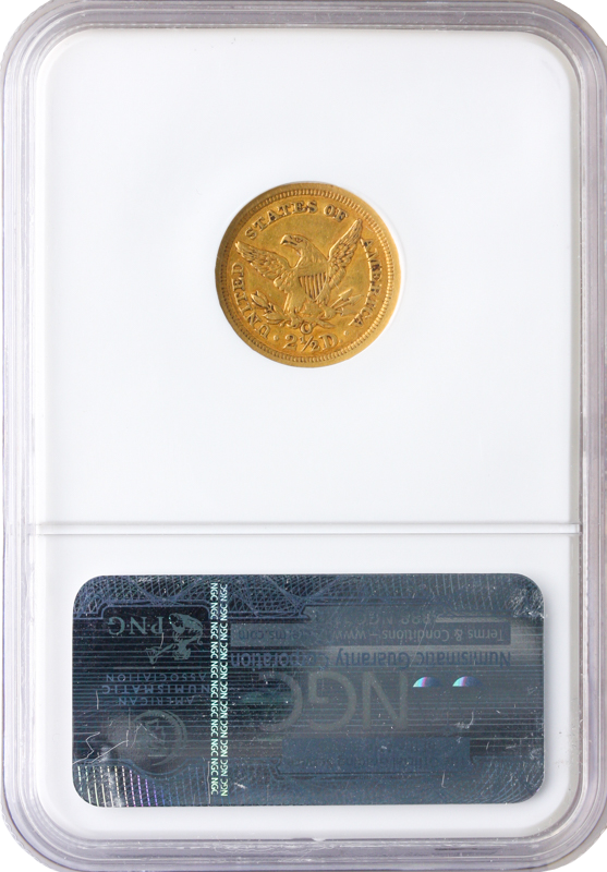 1846-O $2.50 Liberty NGC AU53 CAC