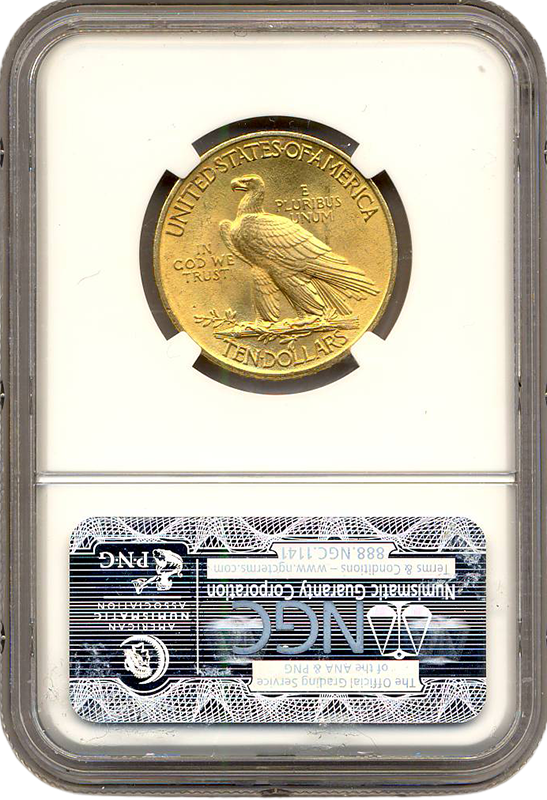 1910 $10 Indian NGC MS65 CAC