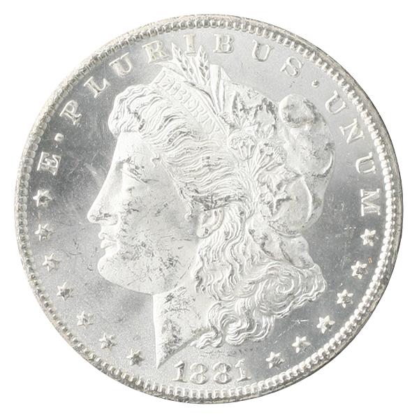 1881-CC Morgan $1 GSA CACG MS63