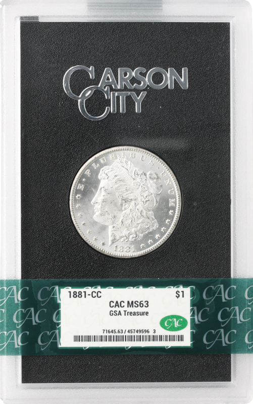 1881-CC Morgan $1 GSA CACG MS63