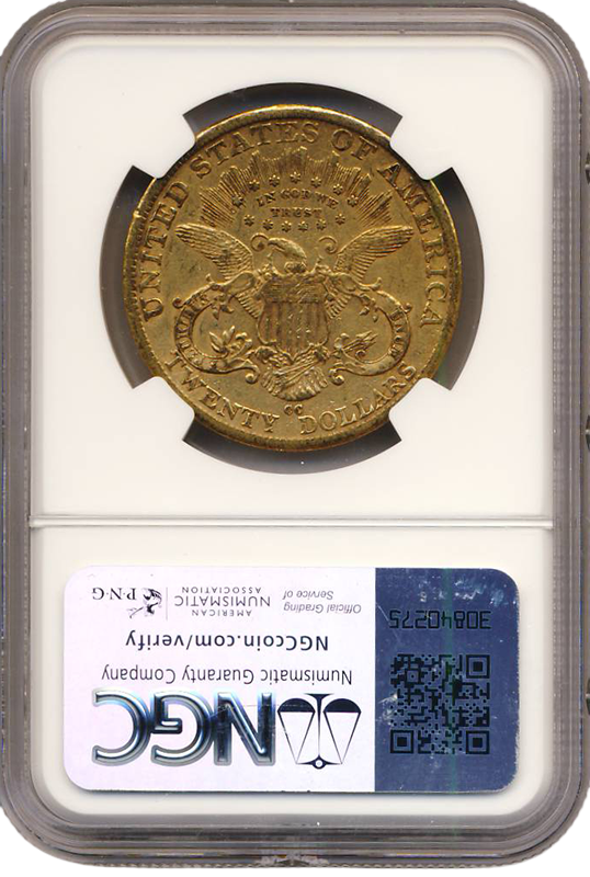 1889-CC $20 Liberty NGC AU53 CAC