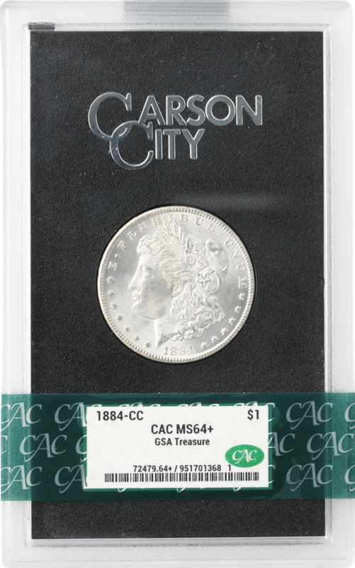 1884-CC Morgan $1 CACG MS64 +