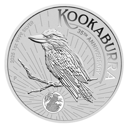 2025 1 oz. 35th Anniversary Silver Kookaburra (BU)