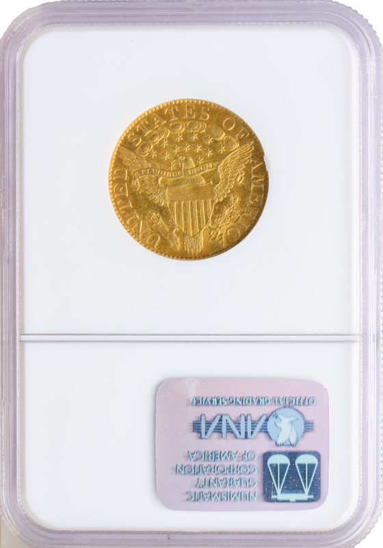 1800 $5 Draped Bust NGC MS62 CAC