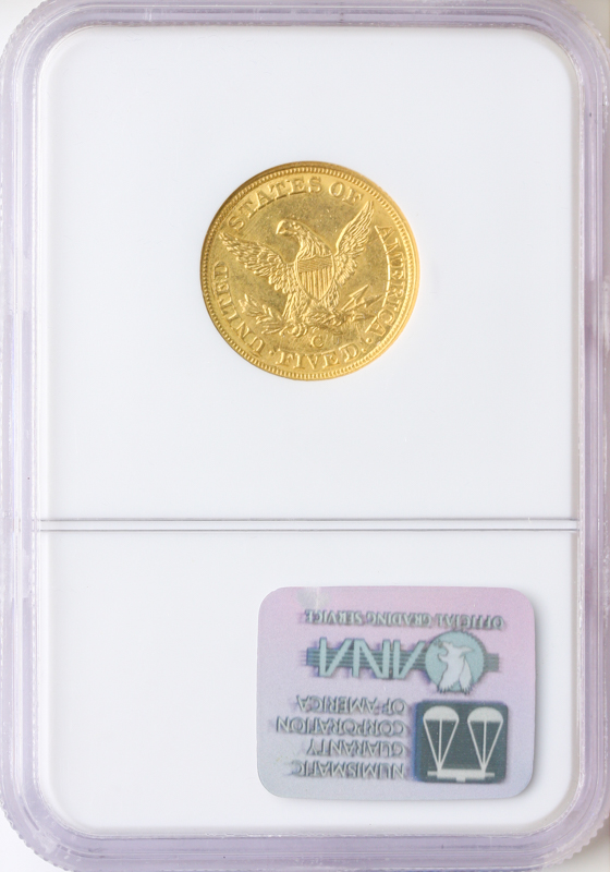 1844-C $5 Liberty NGC MS62