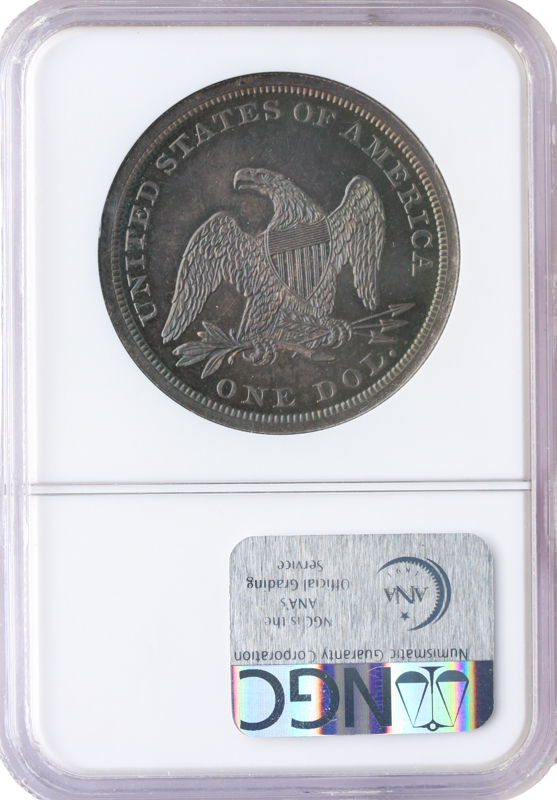 1862 Seated Liberty $1 NGC PR64