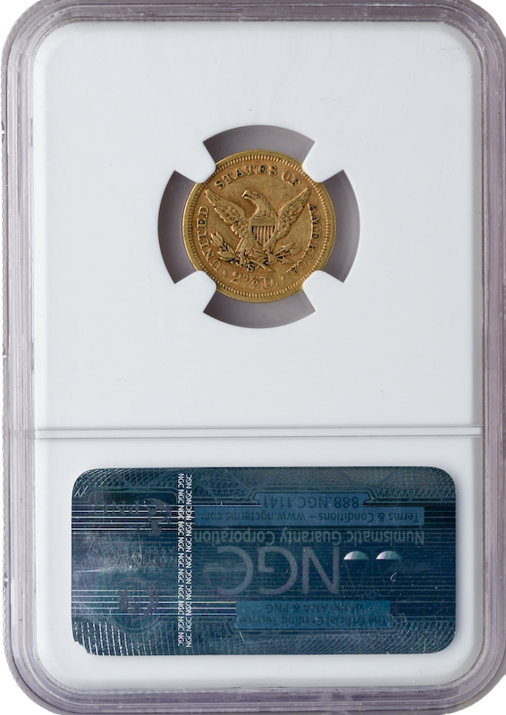 1856-S $2.50 Liberty NGC AU55