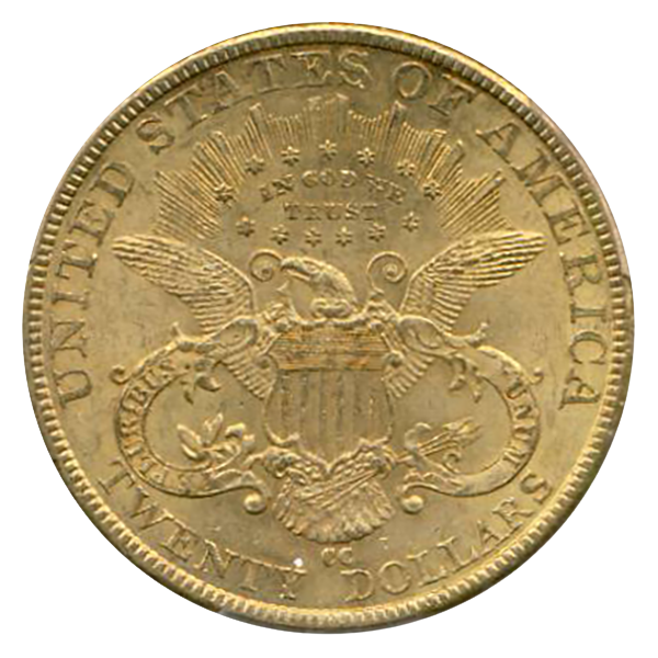 1893-CC $20 Liberty PCGS MS61 CAC