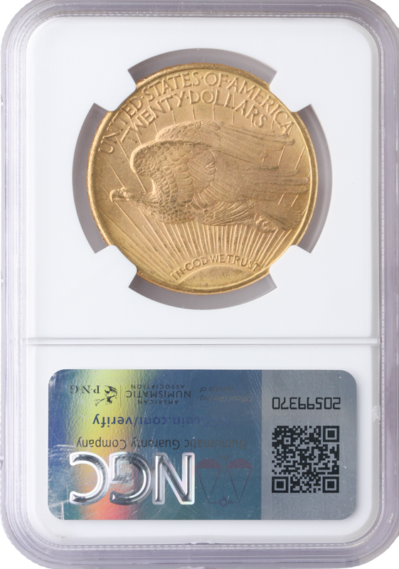 1910-D $20 Saint Gaudens NGC MS64 CAC