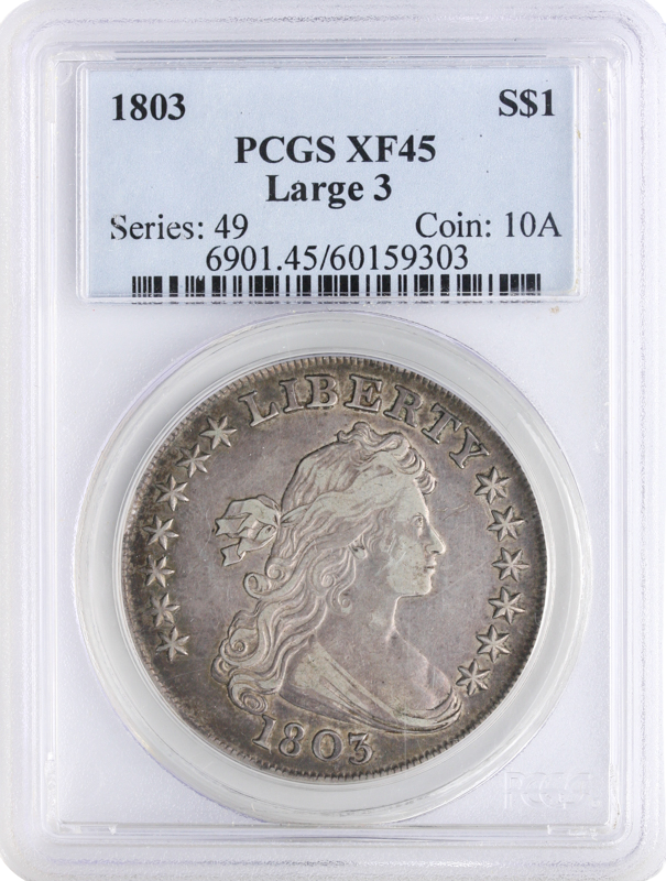 1803 Draped Bust $1 PCGS XF45