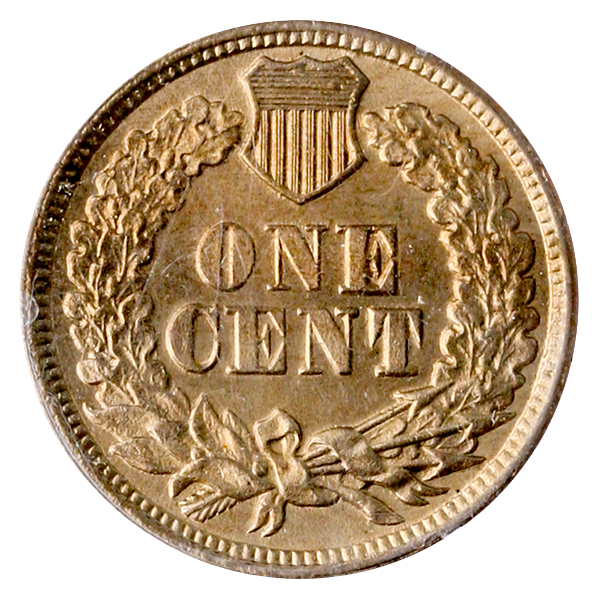 1862 Indian Cent PCGS MS65