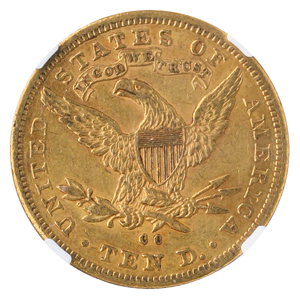 1884-CC $10 Liberty NGC AU53 CAC