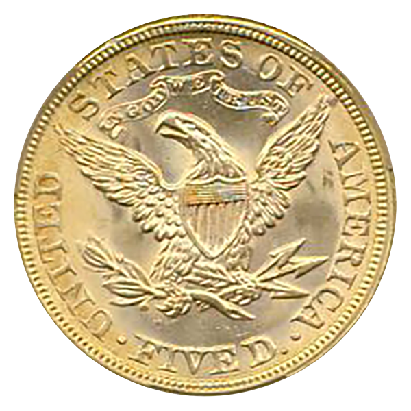 1882 $5 Liberty CACG MS66