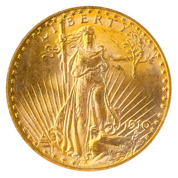 1910 $20 Saint Gaudens PCGS MS64