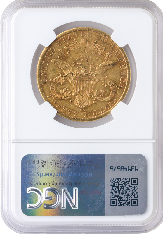 1889-CC $20 Liberty NGC AU50 CAC